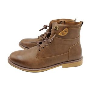 VOSTEY Men's Waterproof Casual Side Zip Chukka Boot BMY680B Brown 13 US